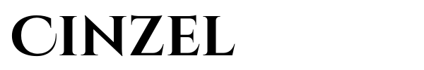 Cinzel font preview