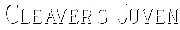 Cleaver's Juvenia font preview