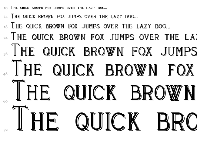 Cleaver's Juvenia font waterfall