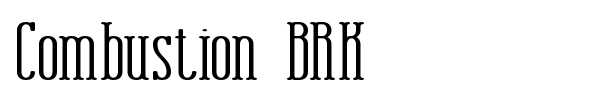 Combustion BRK font