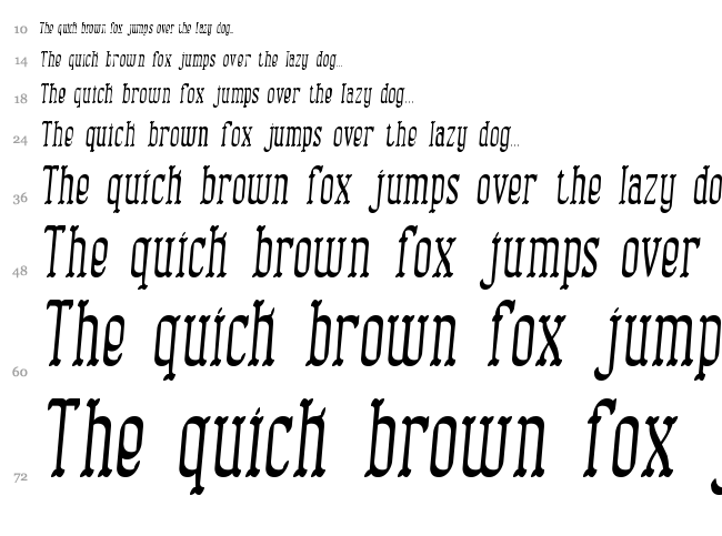 Combustion BRK font waterfall