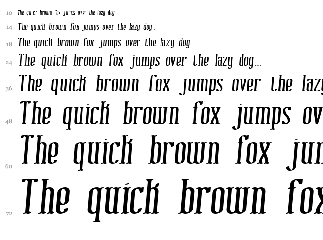 Combustion BRK font waterfall