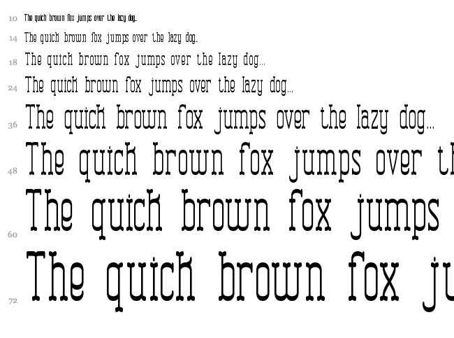 Combustion BRK font waterfall