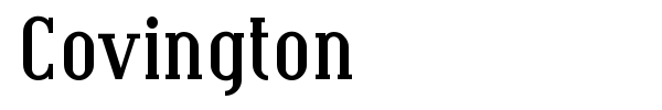 Covington font preview