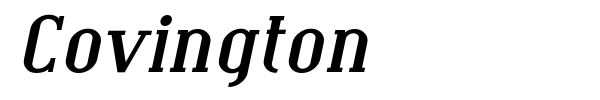 Covington font preview