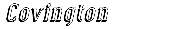 Covington font preview