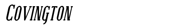 Covington font preview