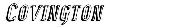 Covington font preview