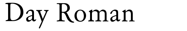 Day Roman font