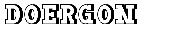 Doergon font preview
