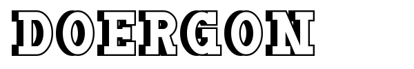 Doergon font preview