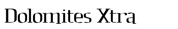 Dolomites Xtra font