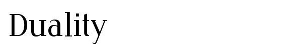 Duality font
