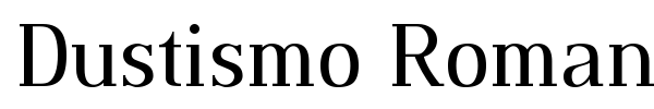 Dustismo Roman font preview