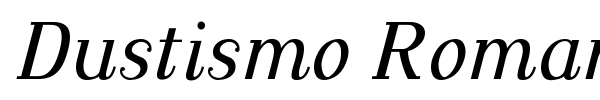 Dustismo Roman font preview