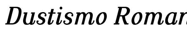 Dustismo Roman font preview