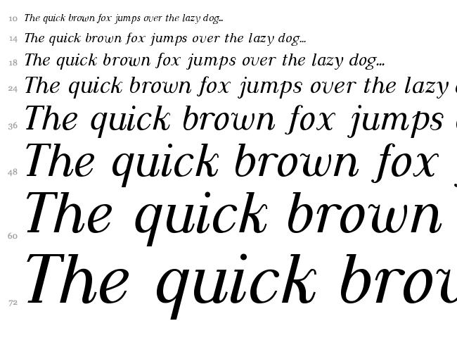 Dustismo Roman font waterfall