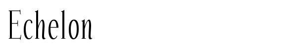 Echelon font