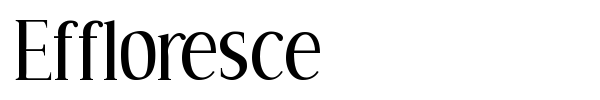 Effloresce font