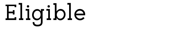Eligible font