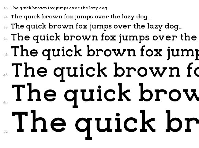 Eligible font waterfall