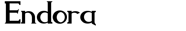 Endora font preview