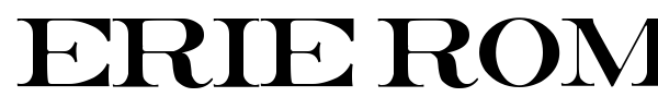 Erie Roman font