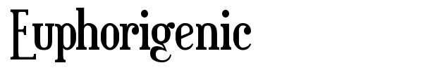 Euphorigenic font