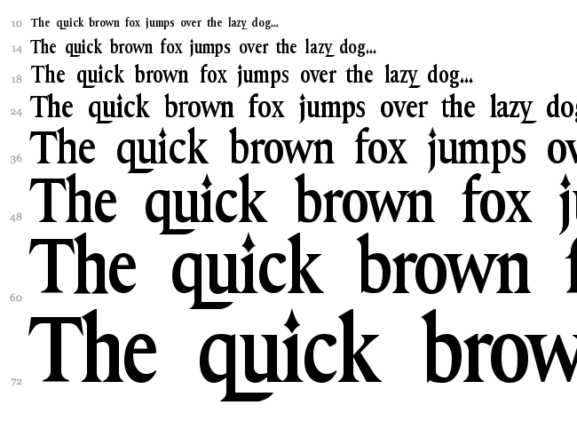 Exquisite font waterfall