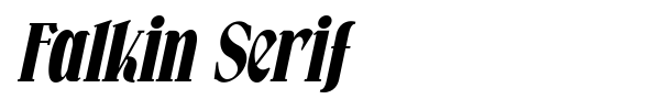 Falkin Serif font preview