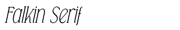 Falkin Serif font preview