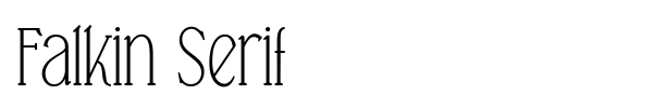 Falkin Serif font preview