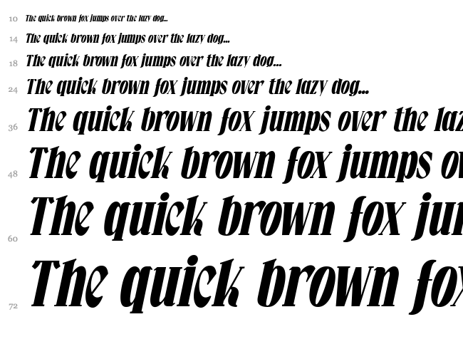 Falkin Serif font waterfall
