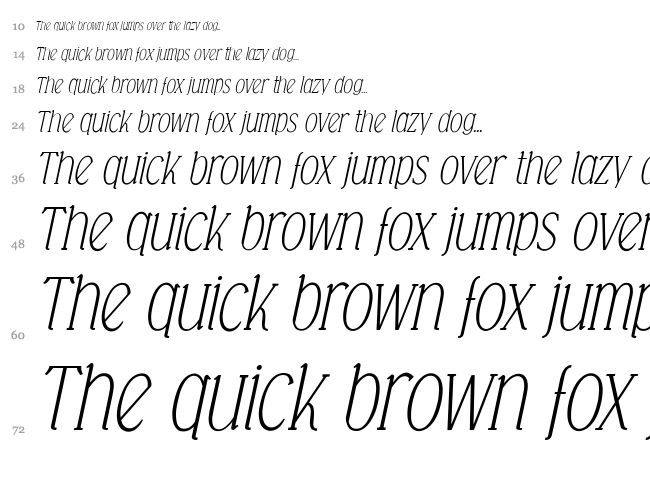 Falkin Serif font waterfall