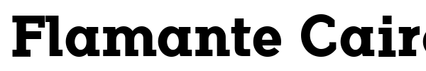 Flamante Cairo font preview
