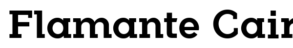 Flamante Cairo font preview
