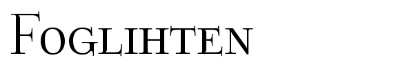 Foglihten font