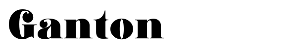 Ganton font