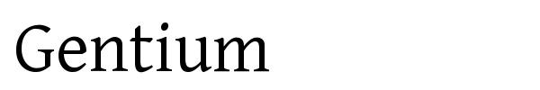 Gentium font