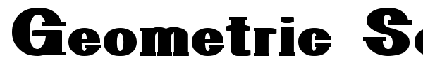 Geometric Serif PW font