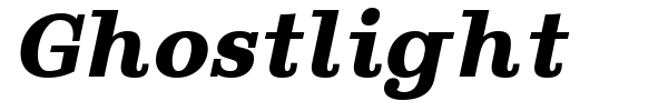 Ghostlight font preview