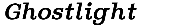 Ghostlight font preview