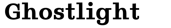 Ghostlight font preview