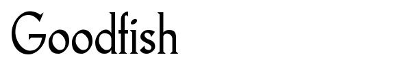 Goodfish font