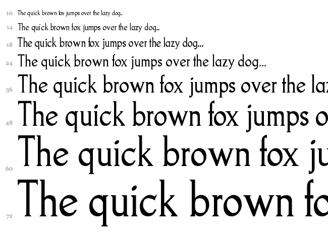 Goodfish font waterfall
