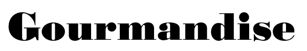 Gourmandise font preview