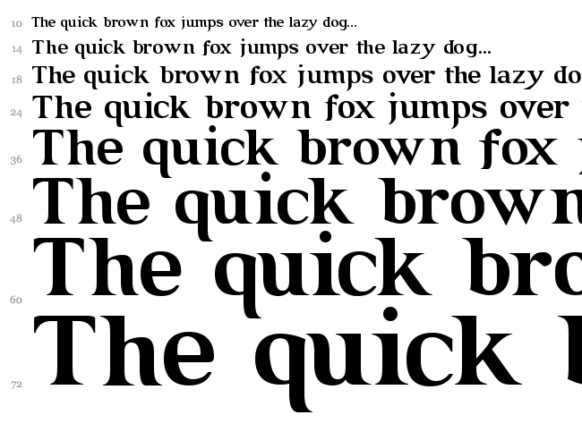 Grendel font waterfall