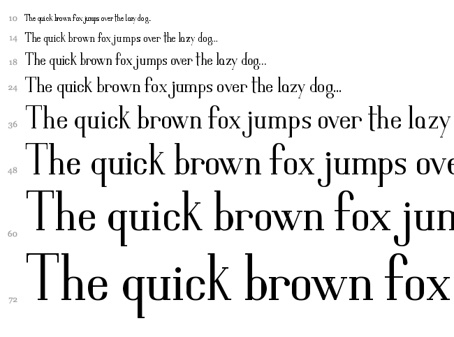 Gris font waterfall