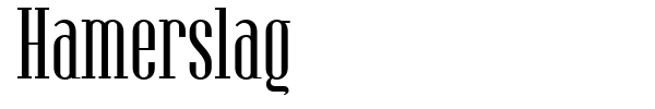 Hamerslag font