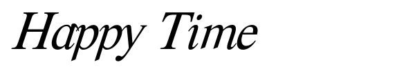 Happy Time font
